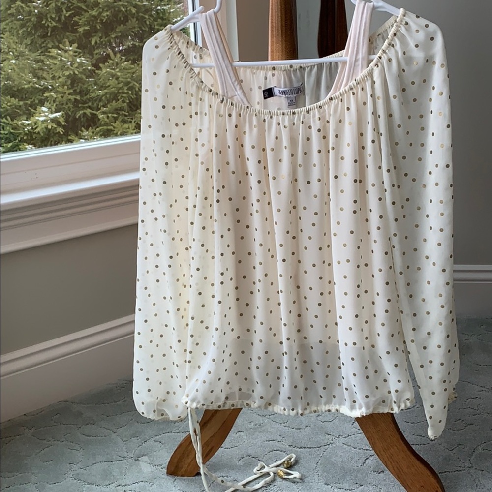 Jennifer Lopez Off the Shoulder Top W/Camisole
